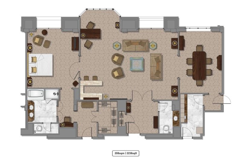 James Joyce Suite FloorPlan (Custom)