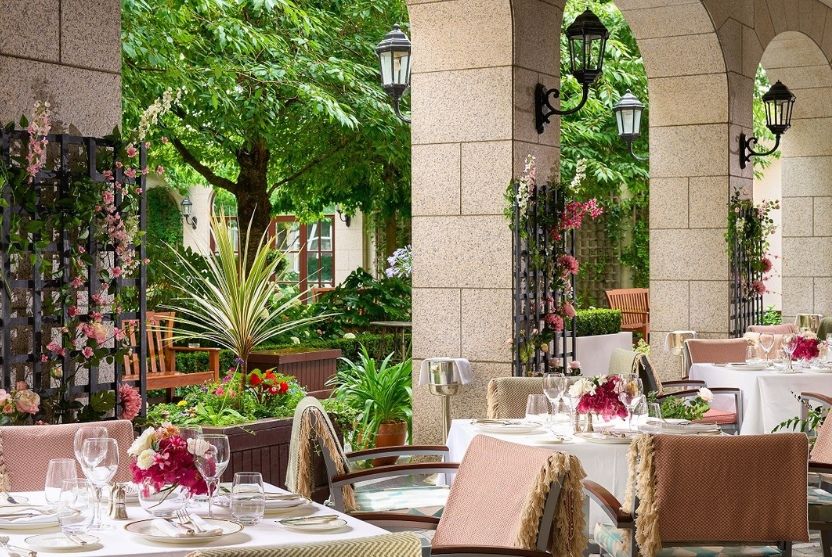 Intercontinental Dublin Garden Terrace Outdoor Dining Summer